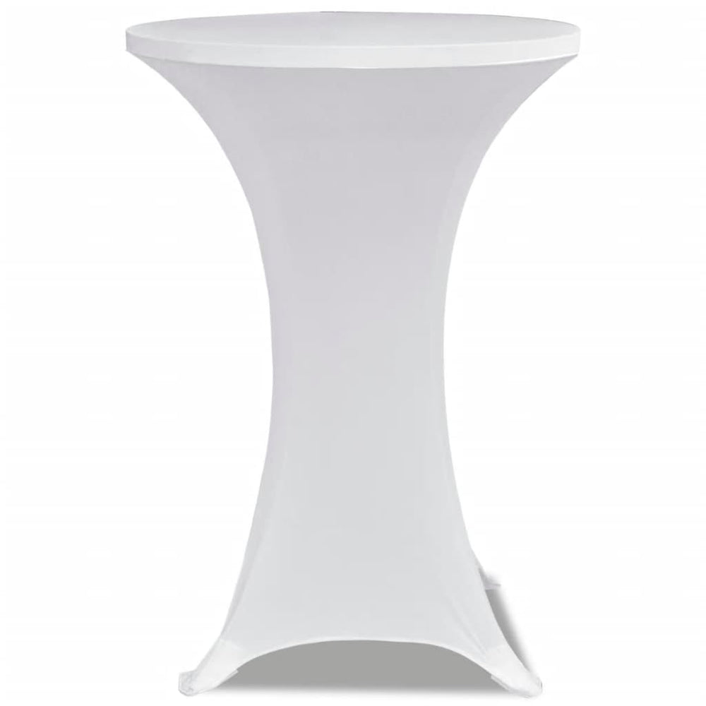 Vidaxl standing table cover stretch ø70cm white (2 pieces)