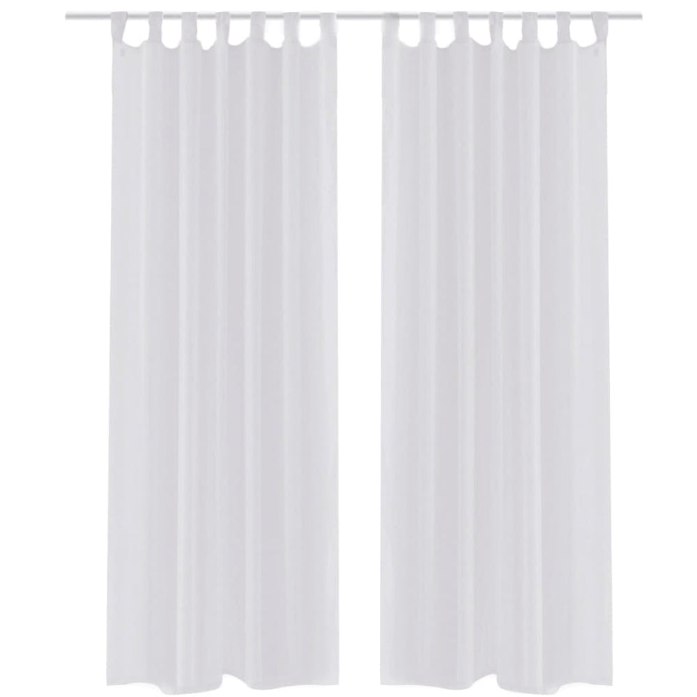 Vidaxl Vetraje blanco 140 x 225 cm 2 piezas