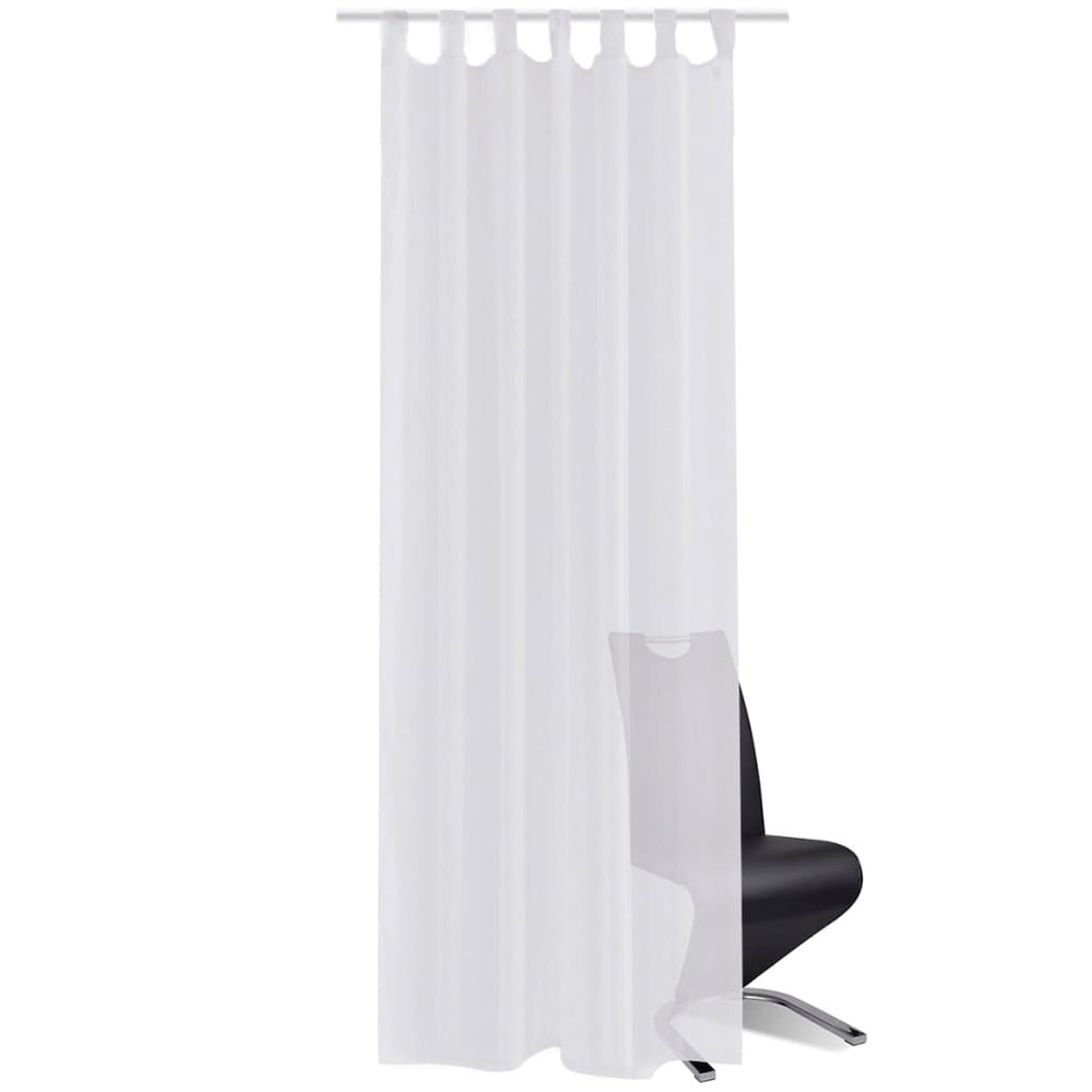 Vidaxl Vetraje blanco 140 x 225 cm 2 piezas