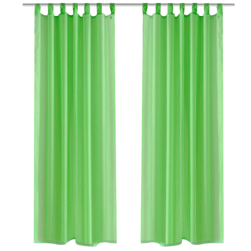 Vidaxl curtain apple green 140x175 cm (2 pieces)