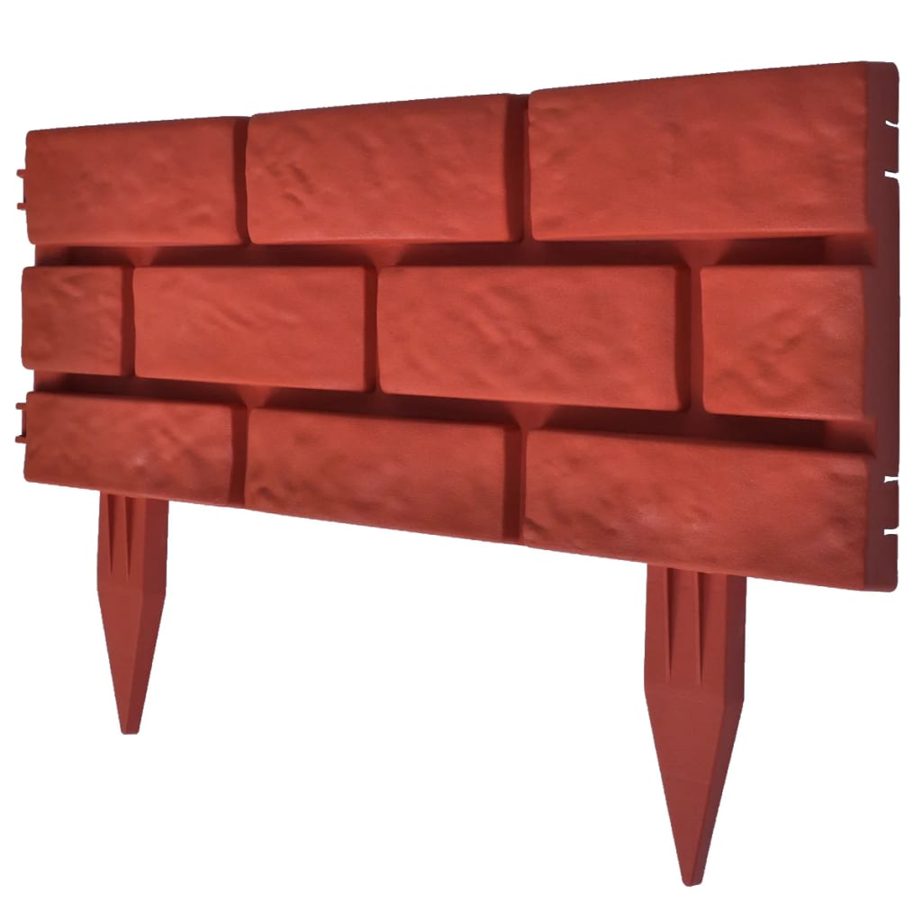 VIDAXL -Grenzkanten 11 ST mit Ziegeldesign