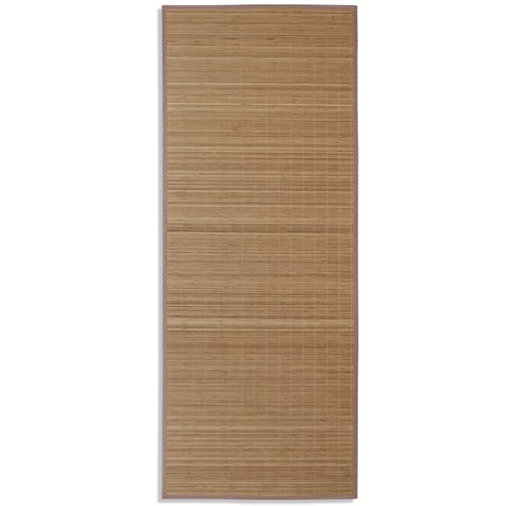 Vidaxl rug rectangular 80x200 cm bamboo brown