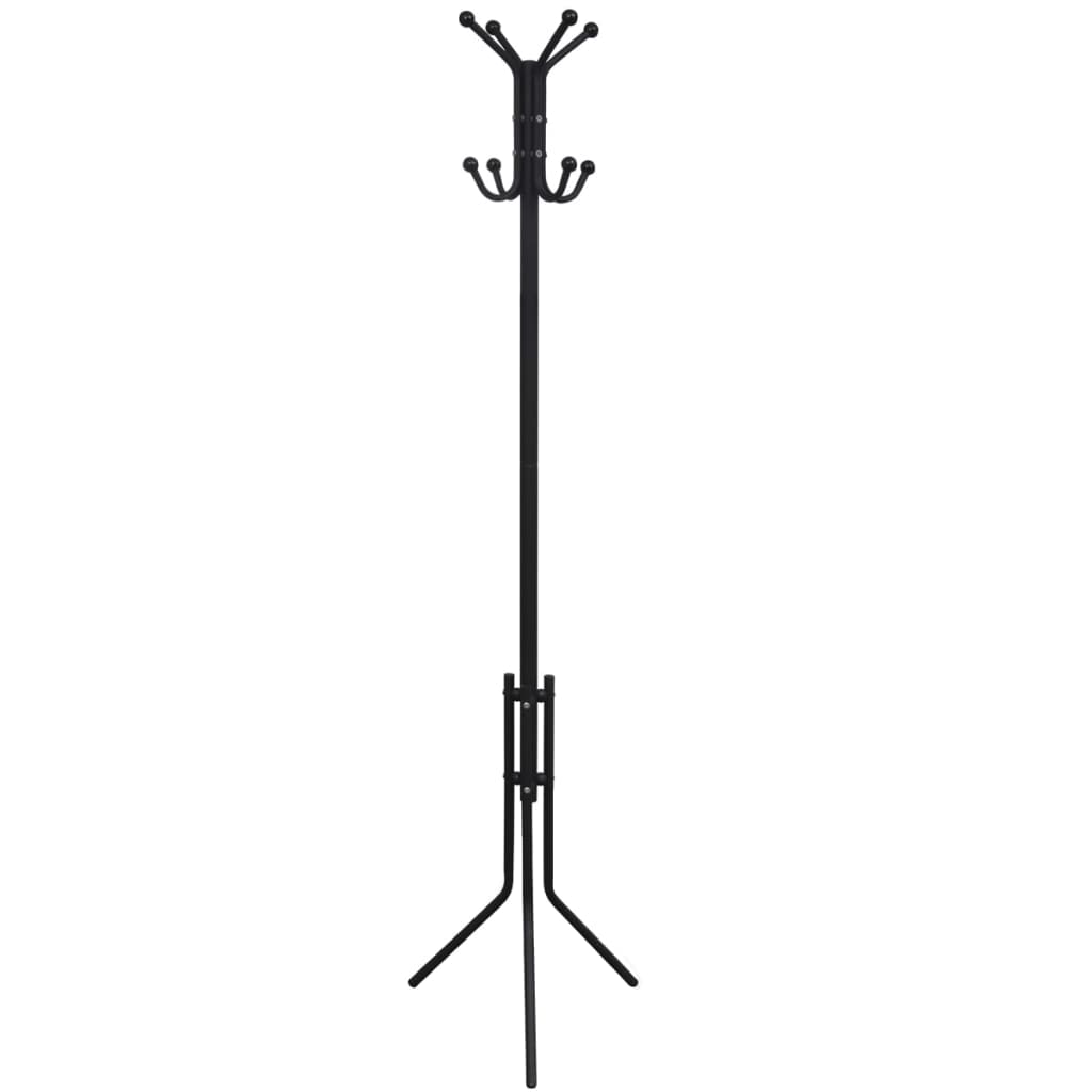 Vidaxl casaco rack metal preto