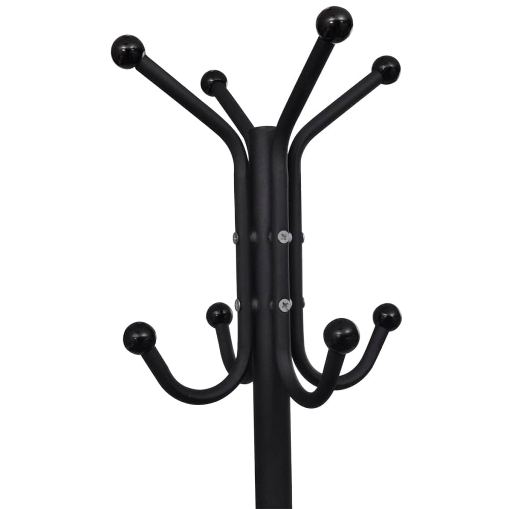 Vidaxl casaco rack metal preto