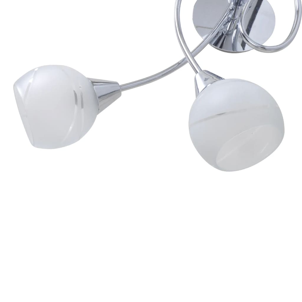 Lampe plafond Vidaxl avec boîtier en verre pour les lampes