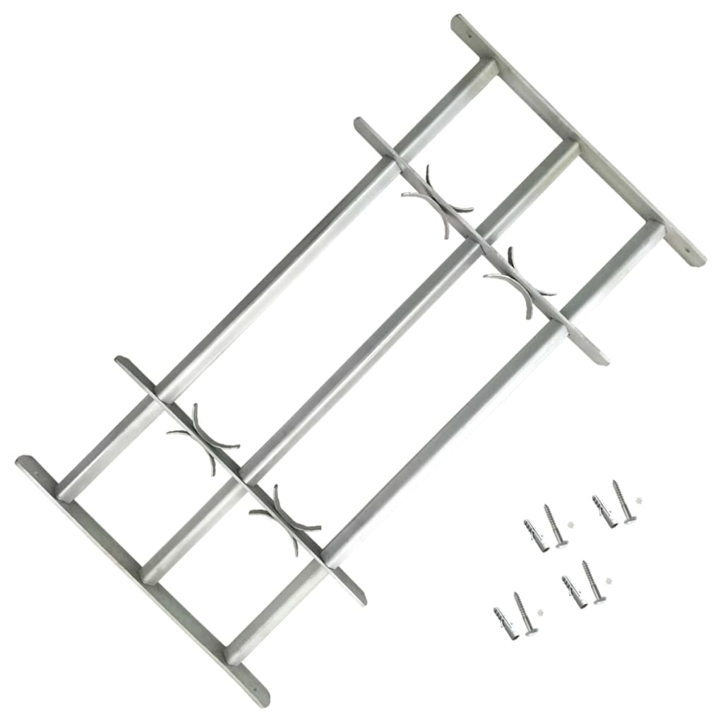 VIDAXL-Fensterschutzschutz mit 3 Cross-Rods 500-650 mm einstellbar