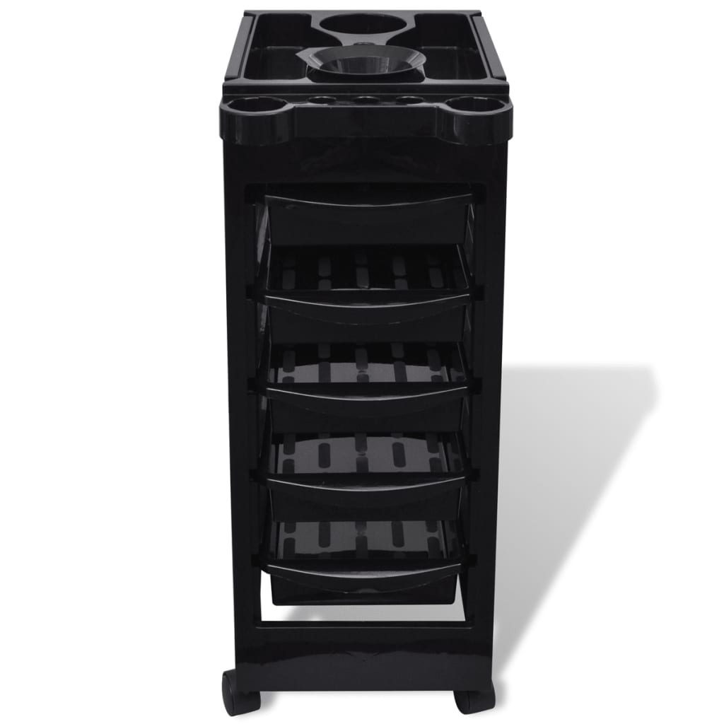 Vidaxl hairdressing trolley on wheels plastic