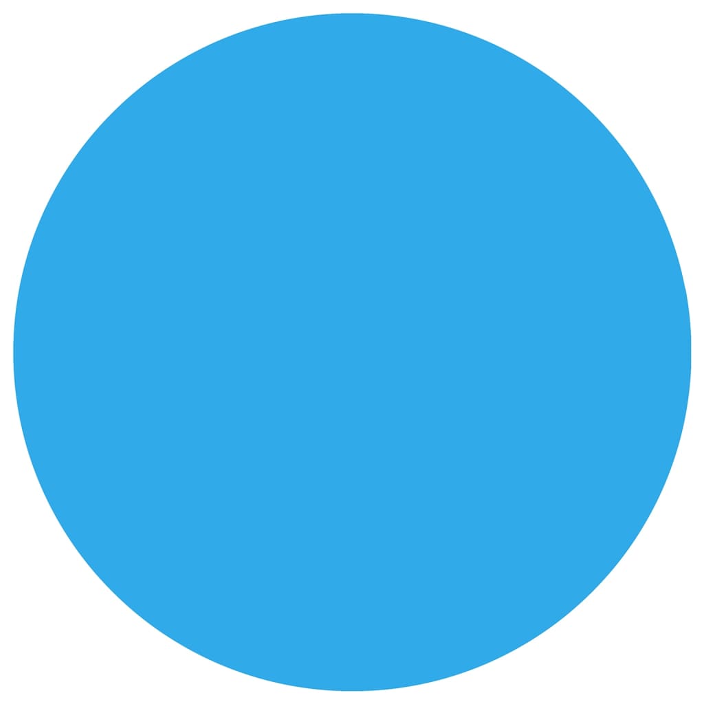 Vidaxl swimming pool cover round 488 cm pe blue