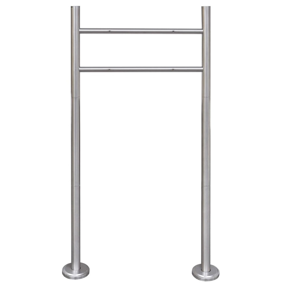 Vidaxl mailbox stand stainless steel