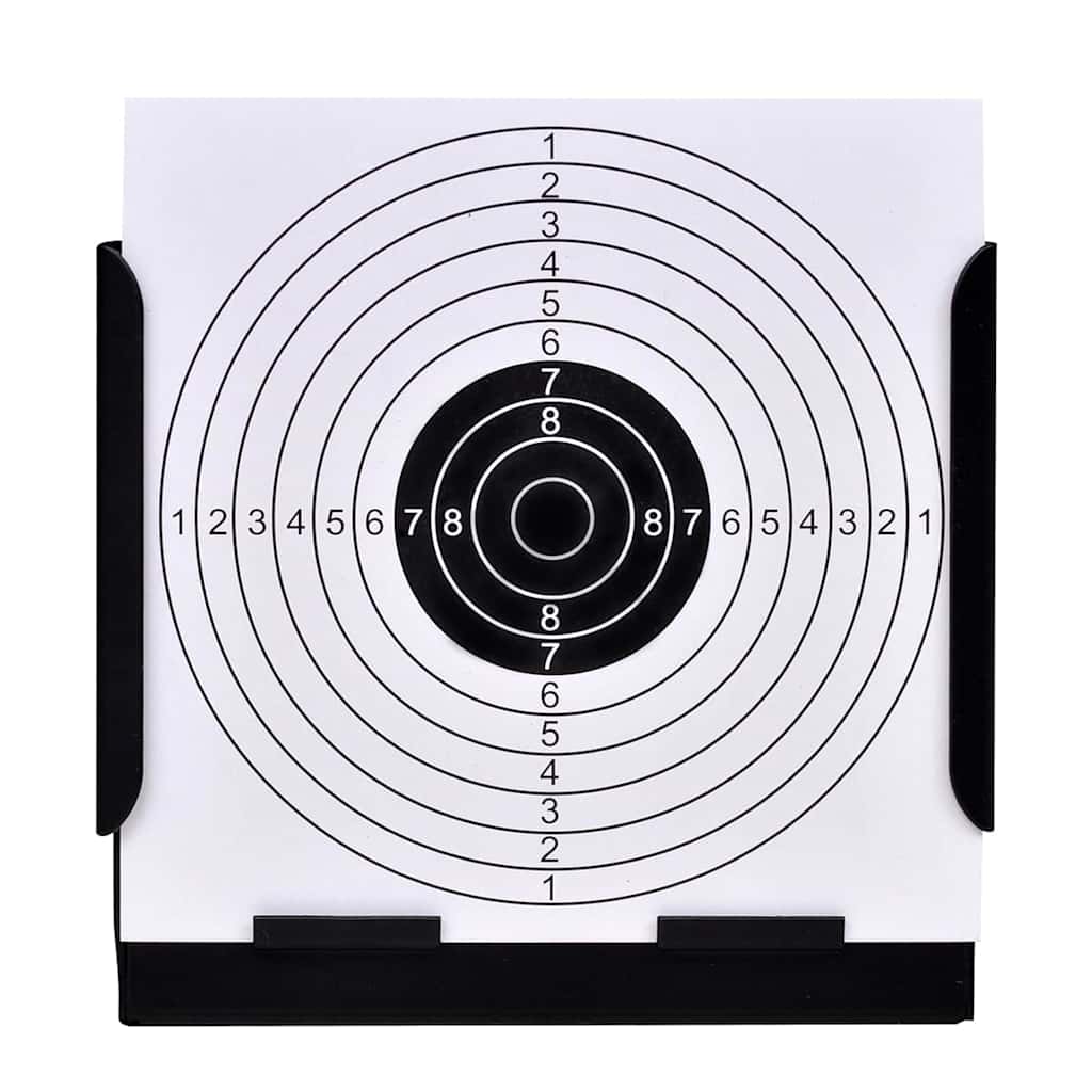 Vidaxl square shooting cabinet with 100 paper targets 14 cm