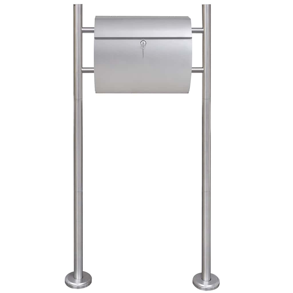 VidaXL Letterbox on Stand Stainless Steel