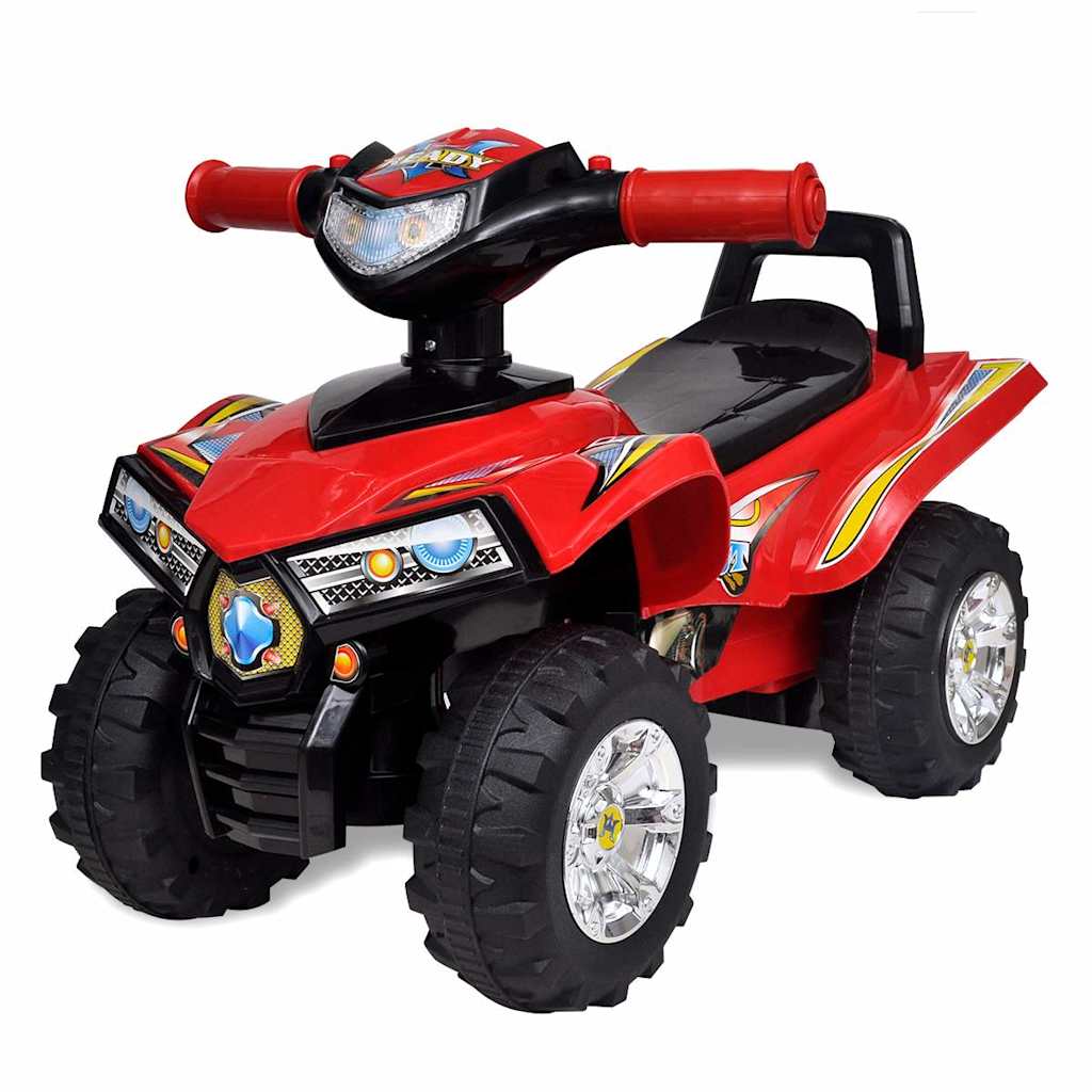 Vidaxl walking quad with light and sound red