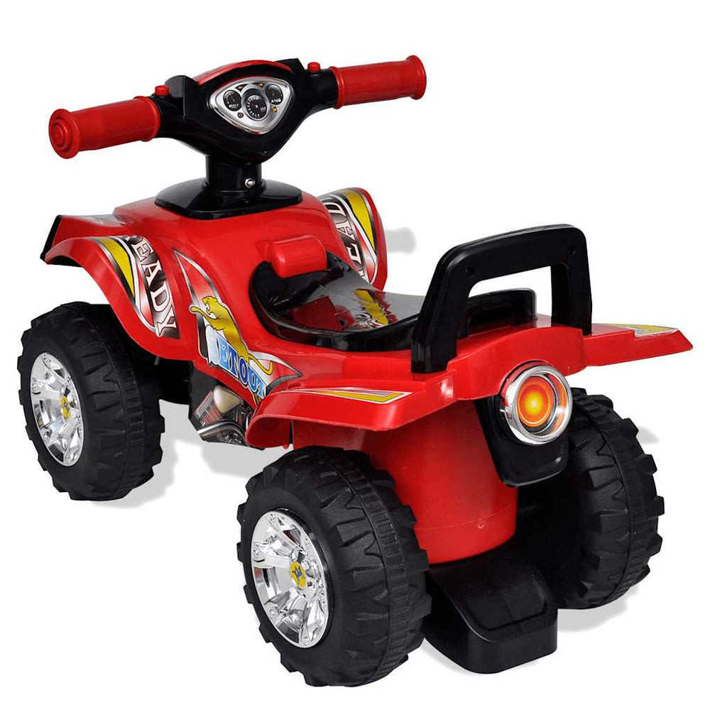 Vidaxl walking quad with light and sound red
