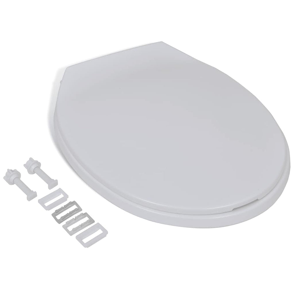 Vidaxl Toilettensitz Soft-Close Oval White