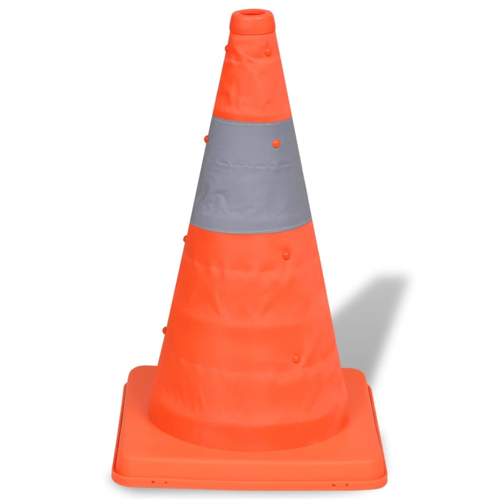 Cone de tráfego Vidaxl dobrando 42 cm 5 peças