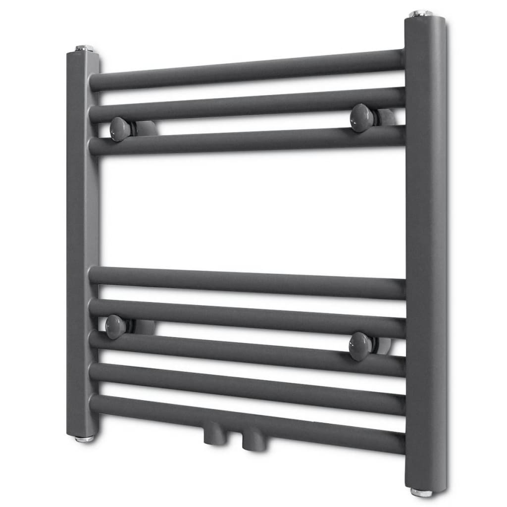 Vidaxl radiator towel rack straight 480x480 mm gray