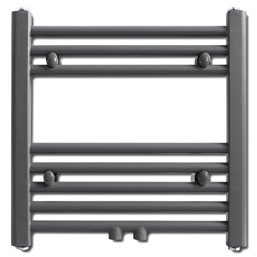 Vidaxl radiator towel rack straight 480x480 mm gray