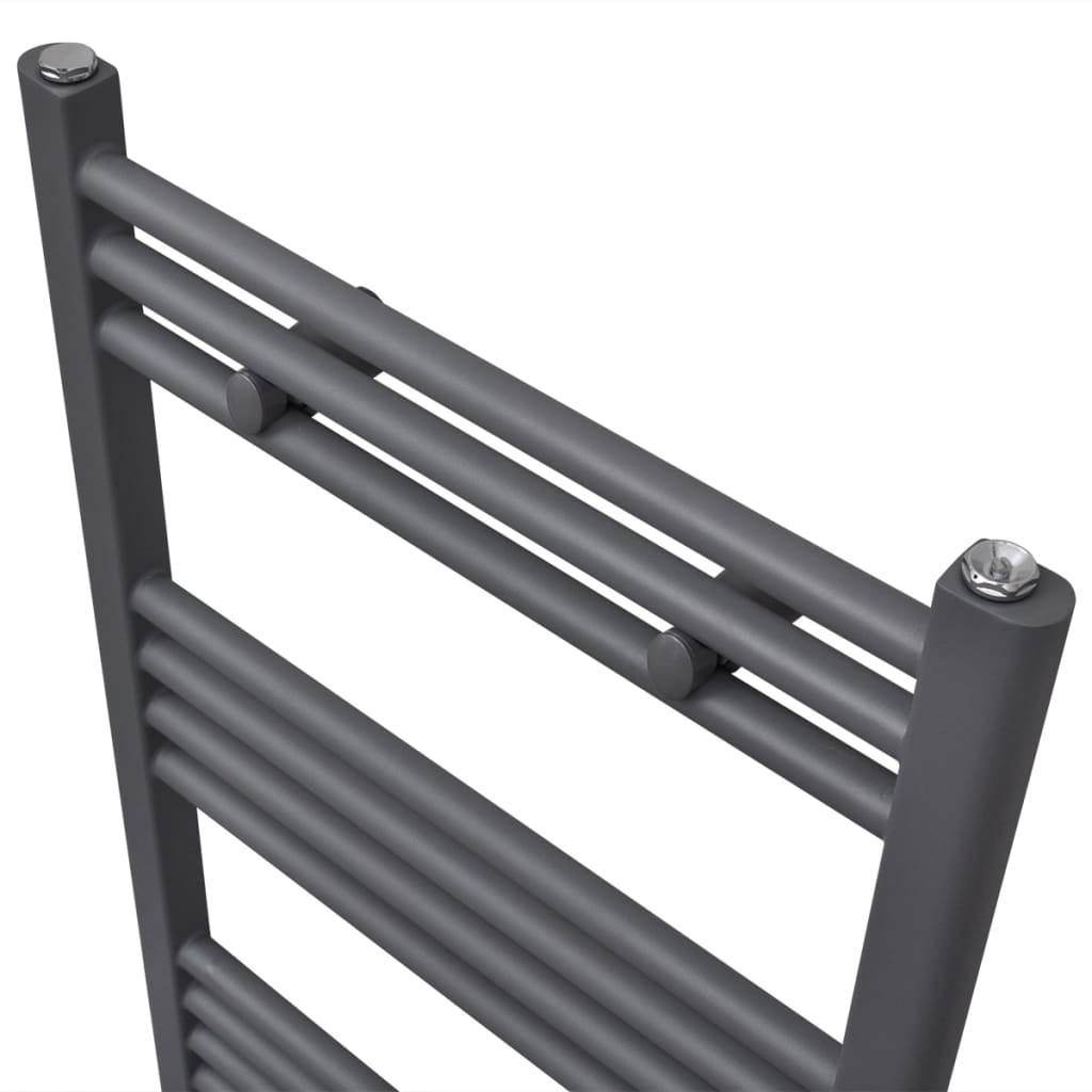Vidaxl radiator towel rack straight 480x480 mm gray