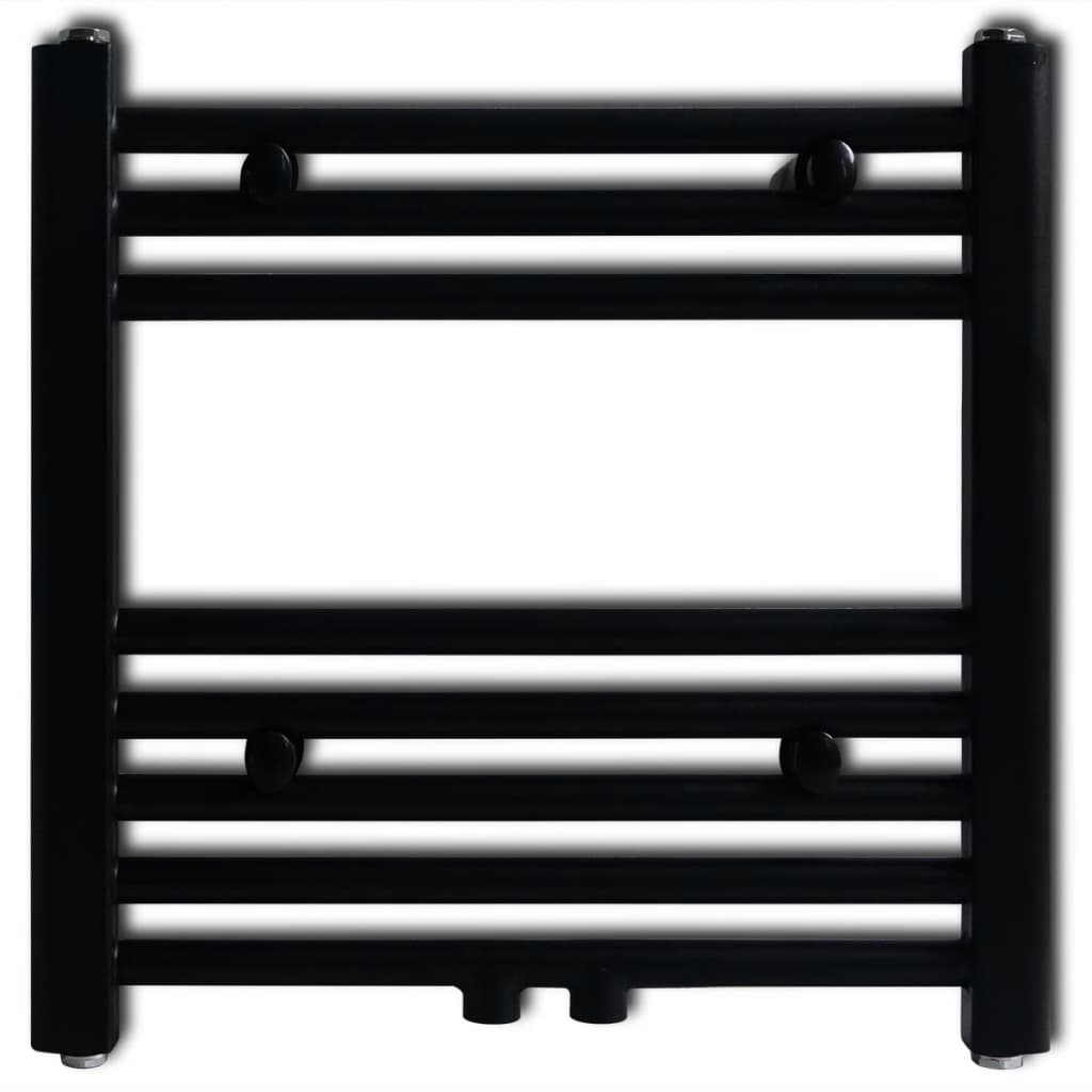 Vidaxl radiator towel rack straight 480x480 mm black