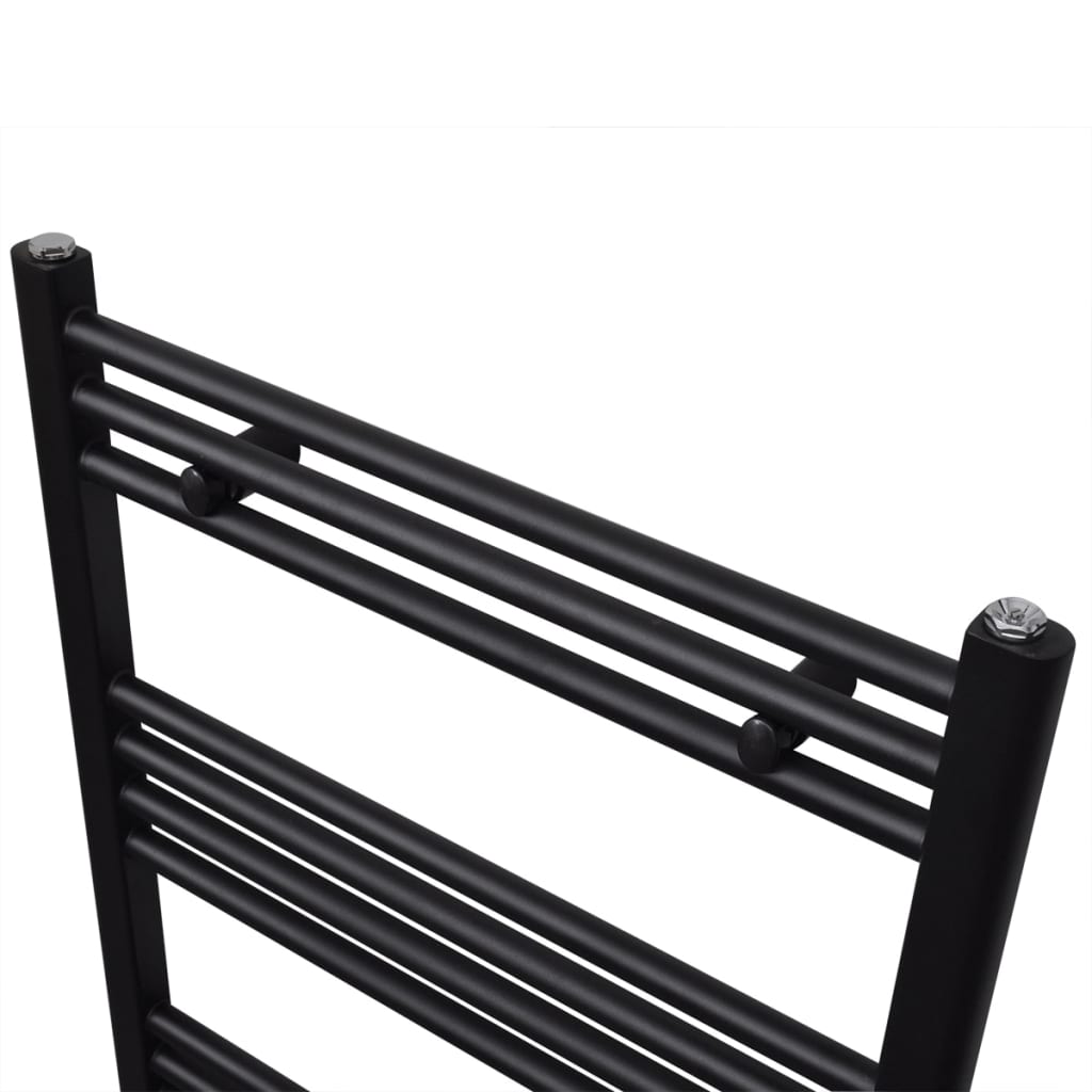 Vidaxl radiator towel rack straight 480x480 mm black