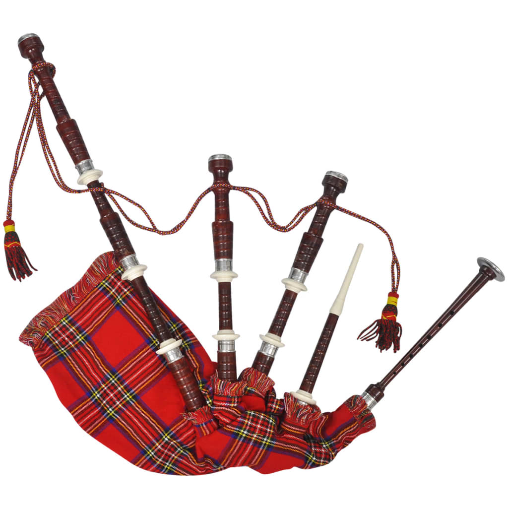 VIDAXL BASSE BAMBINO BAGGIO SCOTTISH SCOTTISH Great Highland Royal Stewart Tartan Rood