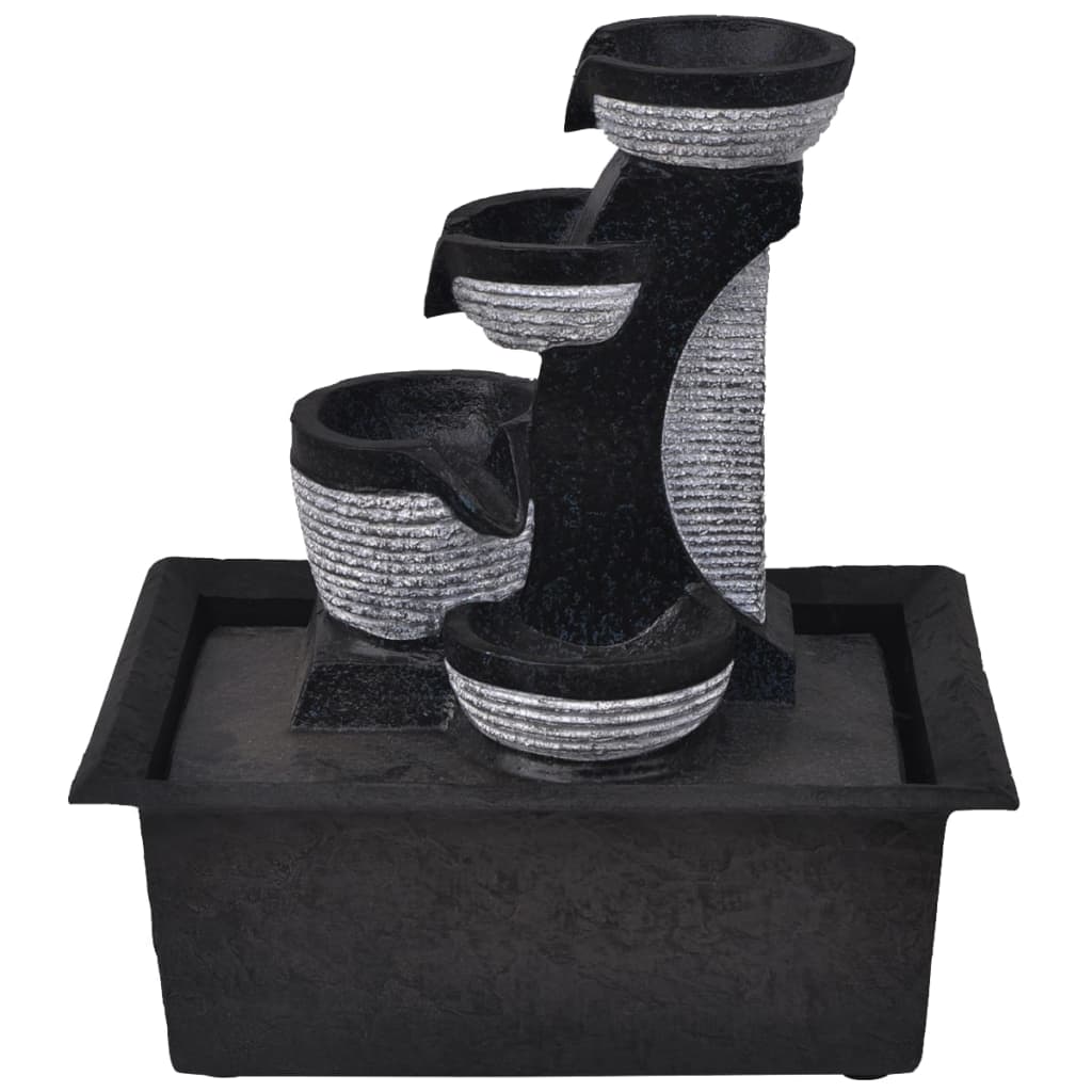 Vidaxl Innenbrunnen mit LED -Beleuchtung Polyresin