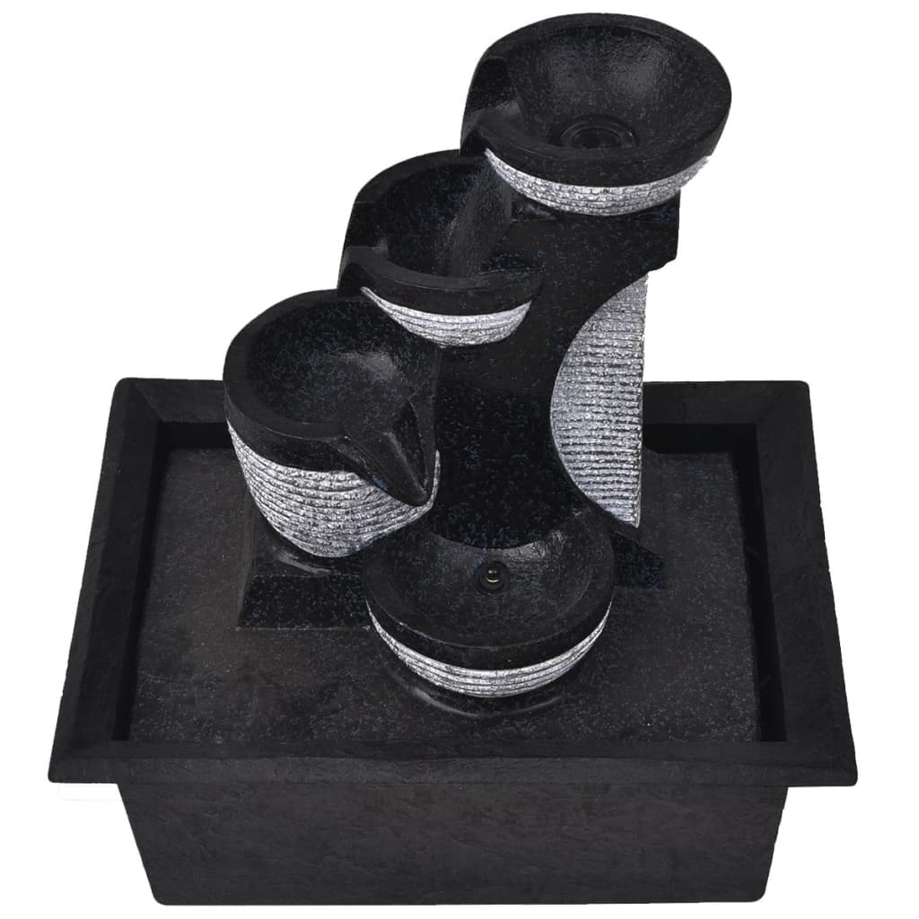 Vidaxl Innenbrunnen mit LED -Beleuchtung Polyresin