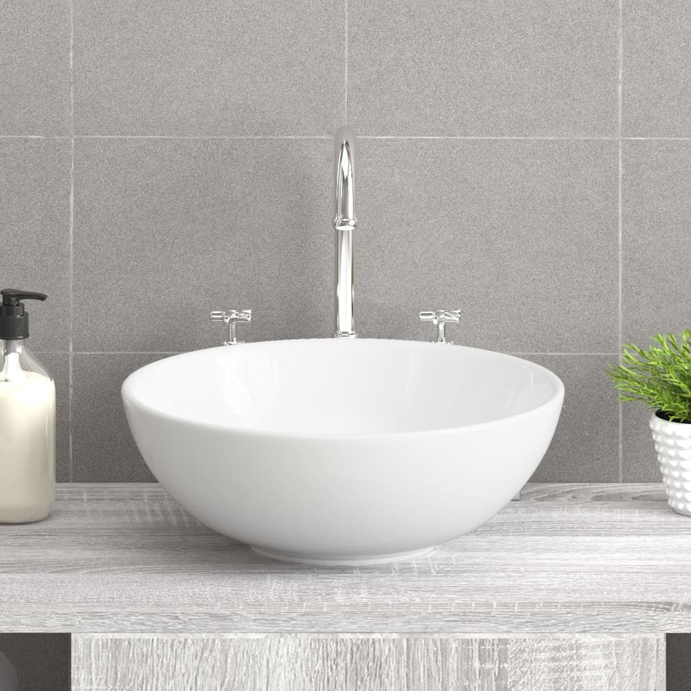 Vidaxl washbasin white 28x28x10 cm ceramic