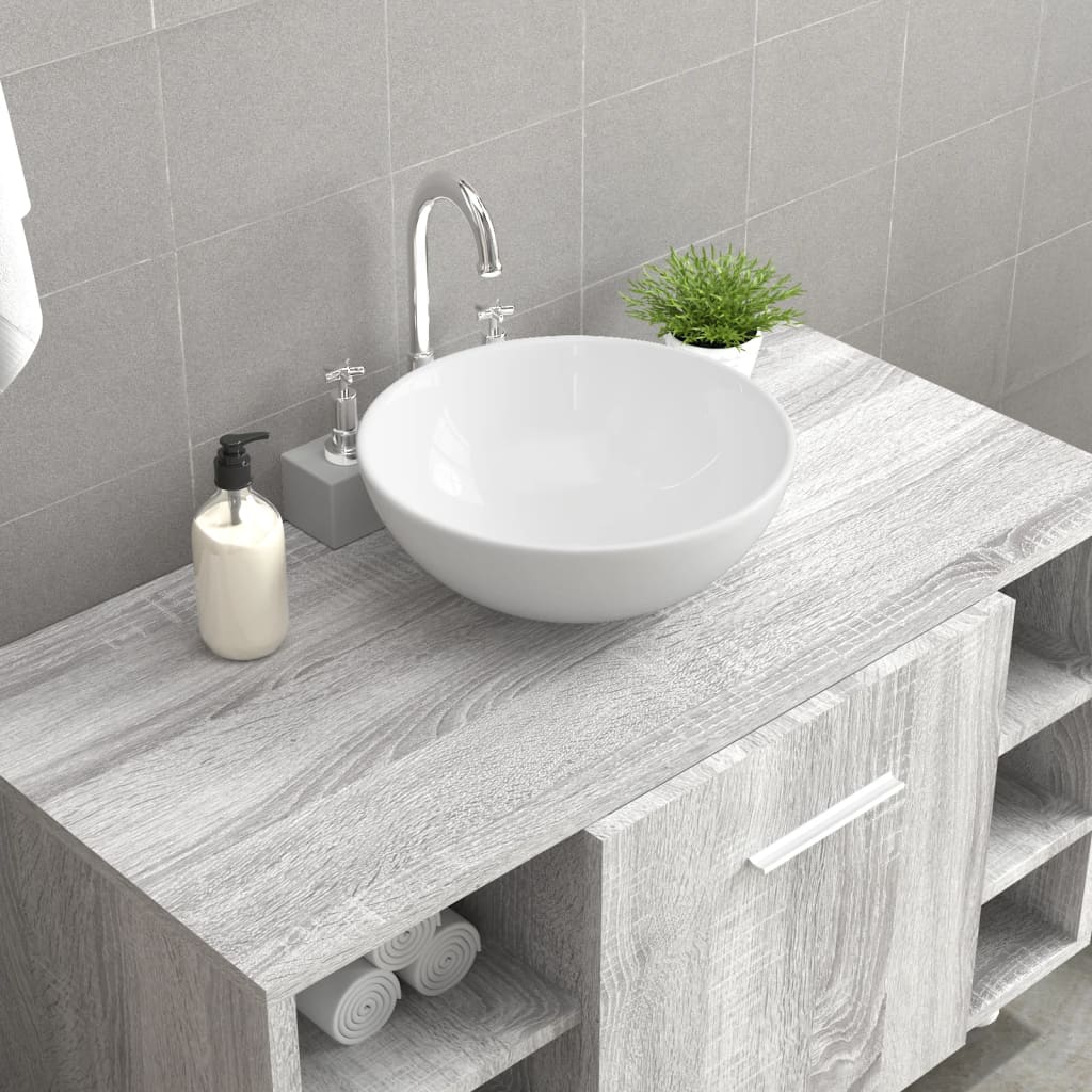 Vidaxl washbasin white 28x28x10 cm ceramic