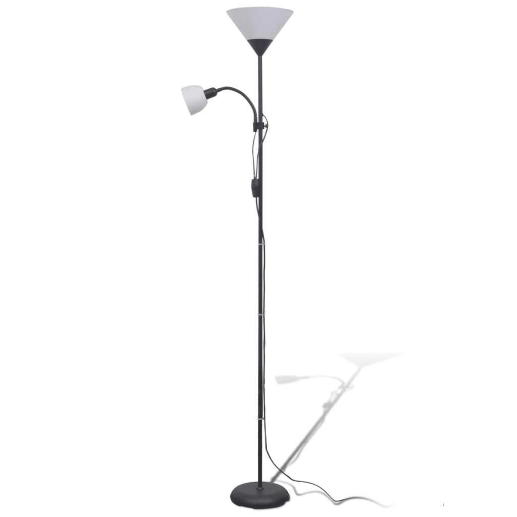 Lampadaire vidaxl noir