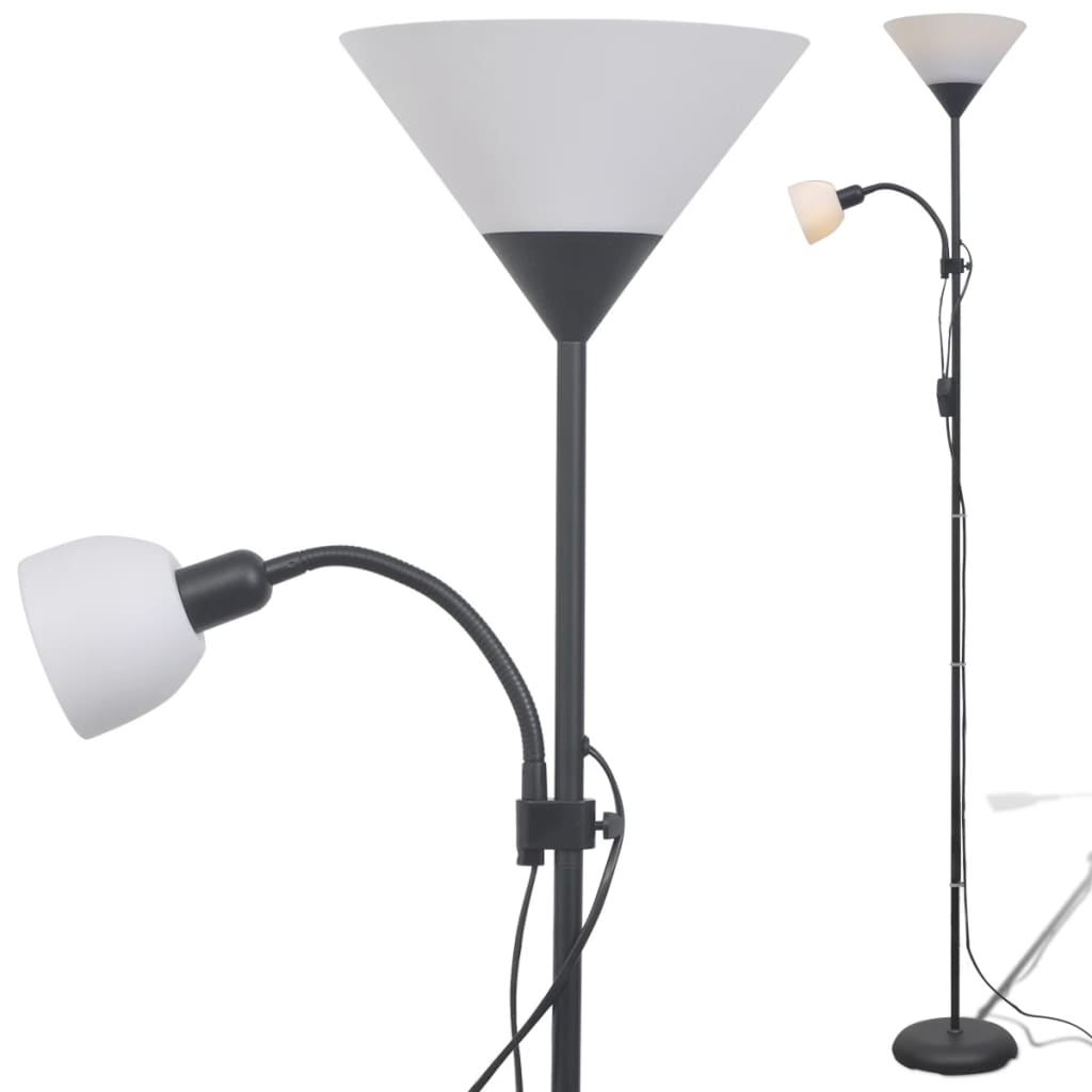 Lampadaire vidaxl noir