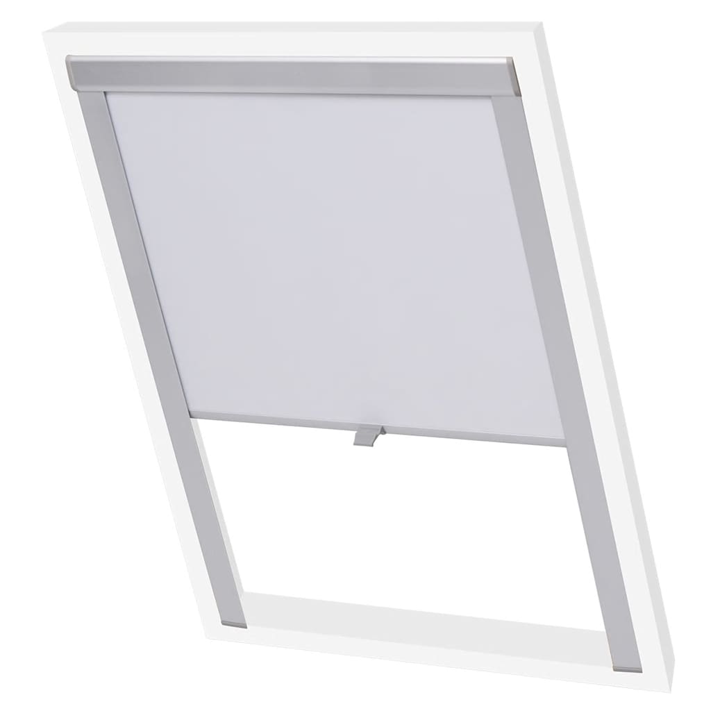 Vidaxl roller blind blackout white f06