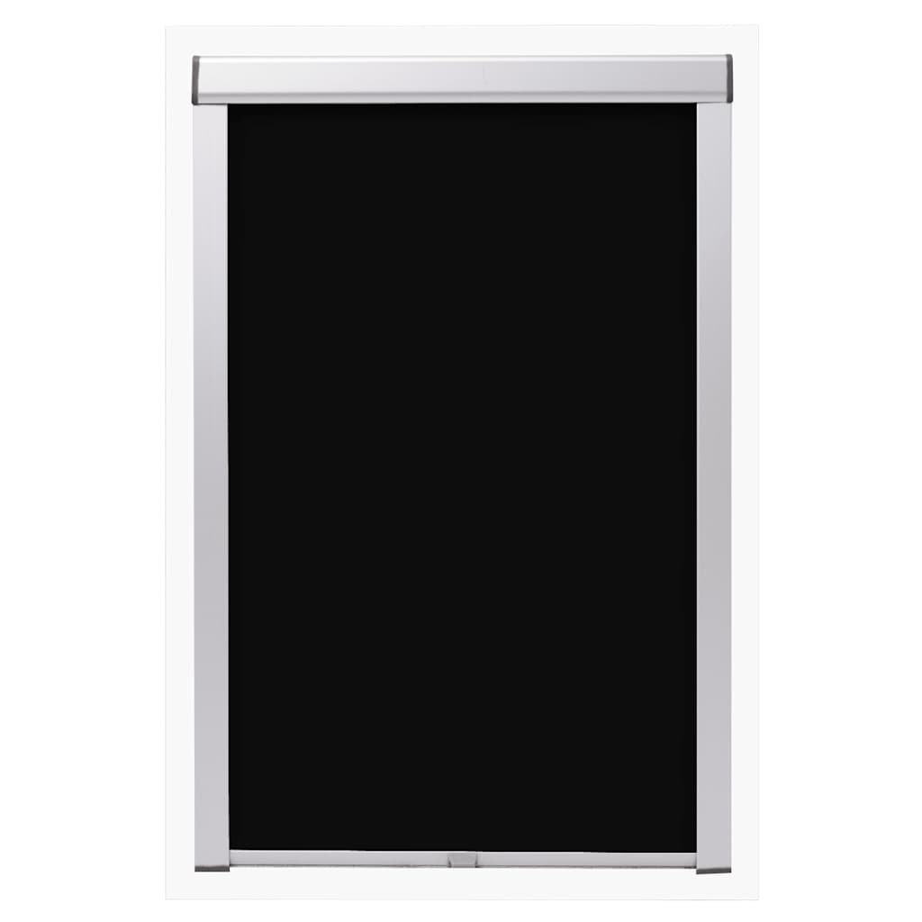 Vidaxl roller blind blackout black m04 304