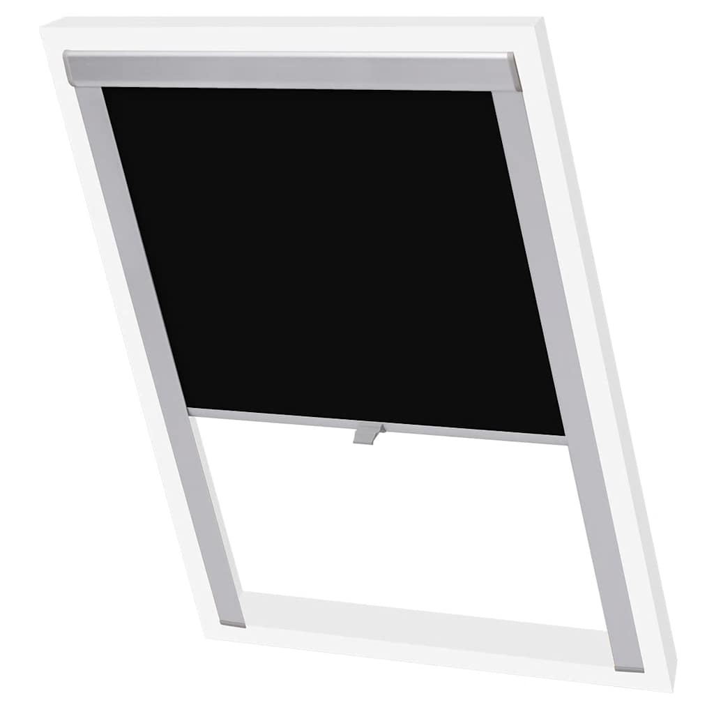 Vidaxl roller blind blackout black m06 306