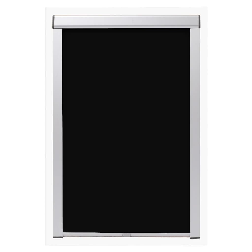 Vidaxl Roller Blind Damming Black S08 608