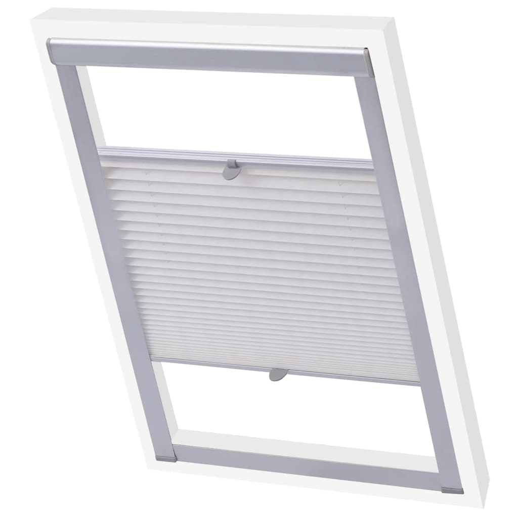 Vidaxl Roller Blind Plissed White 104