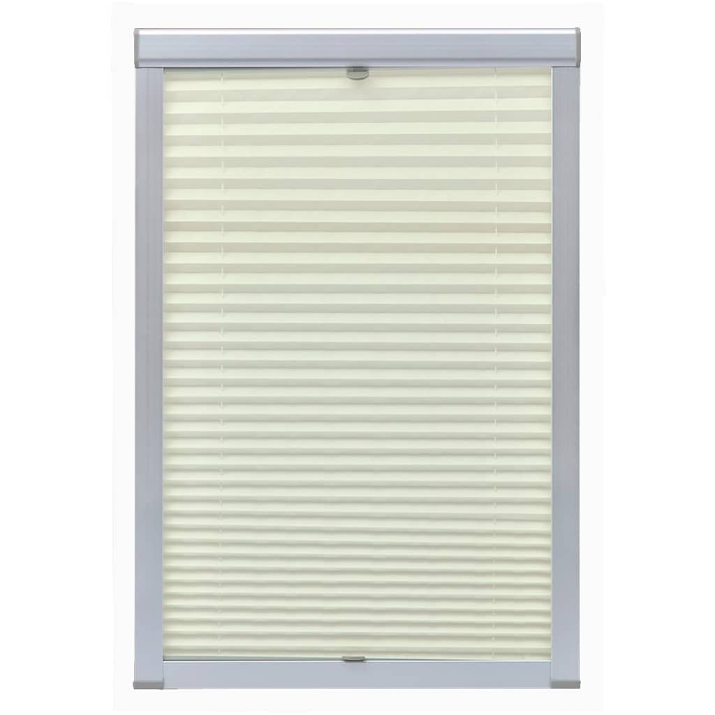 Vidaxl pleated roller blind cream 104