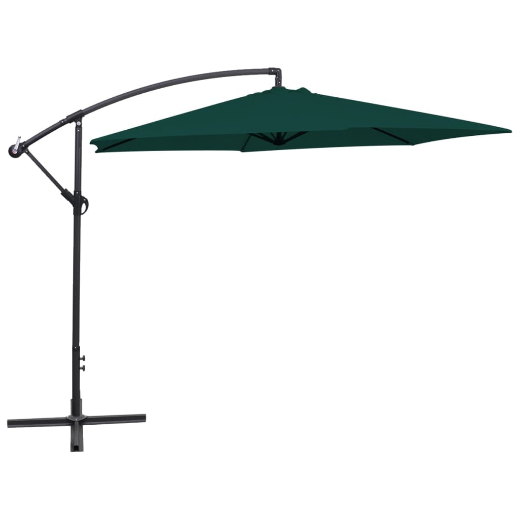 Vidaxl hanging parasol 3 m green