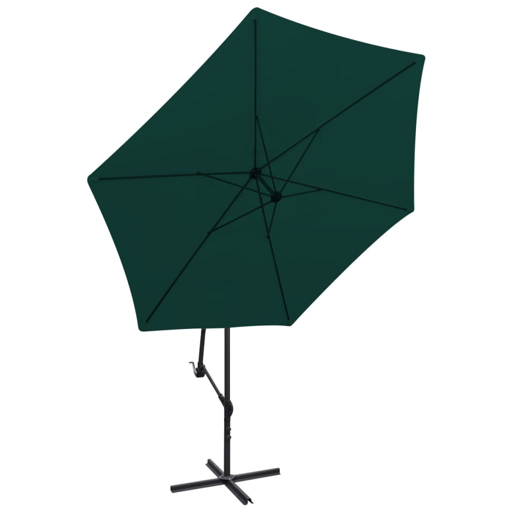 Vidaxl hanging parasol 3 m green