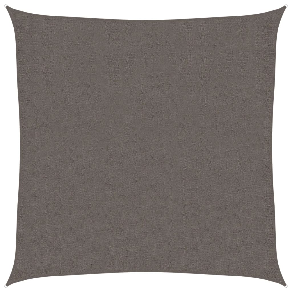 VIDAXL Sunshade HDPE Quadrat 3,6 x 3,6 m Anthrazit