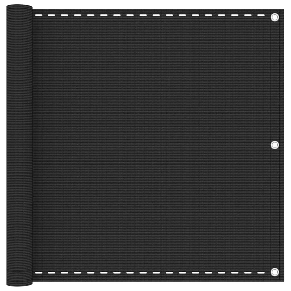 Vidaxl Balcony Screen 90x600 cm HDPE Anthrazit -gelöscht