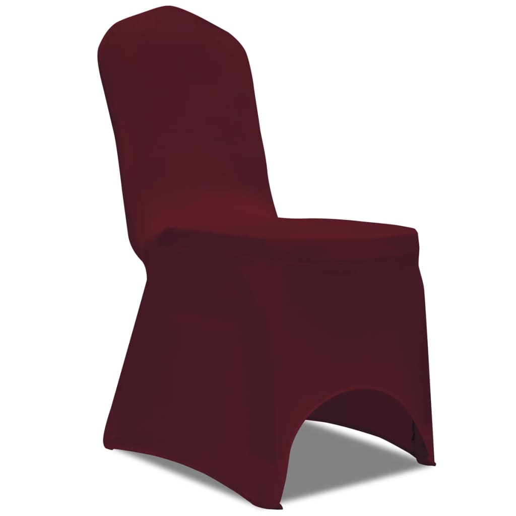 Vidaxl chair cover stretch 4 pieces burgundy