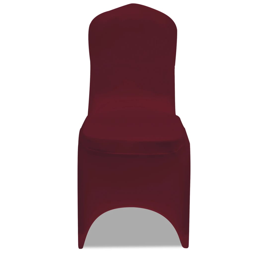 Vidaxl chair cover stretch 4 pieces burgundy