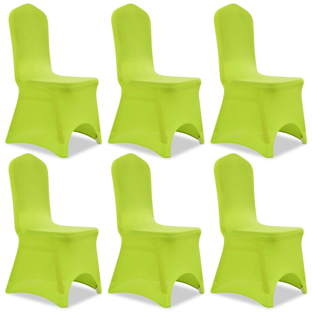 Vidaxl stretch chair cover anthracite 6 pcs green