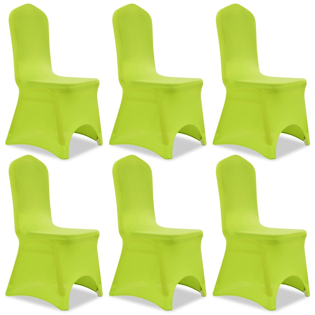 Vidaxl stretch chair cover anthracite 6 pcs green