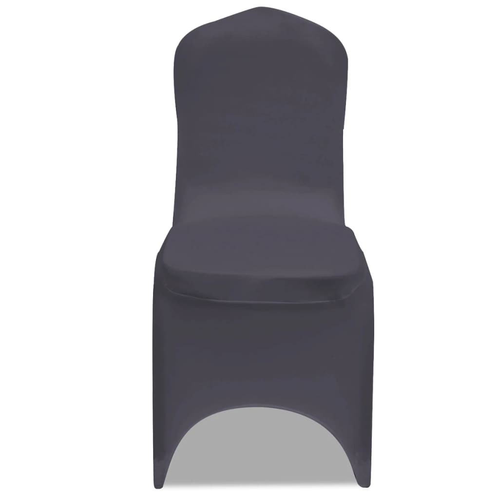 Couverture de chaise vidaxl extensible anthracite 4 pièces