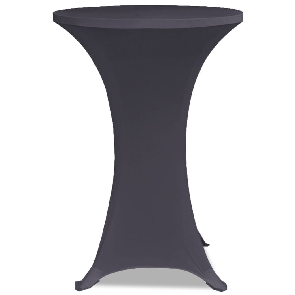 Vidaxl table cover stretch anthracite 2 pcs