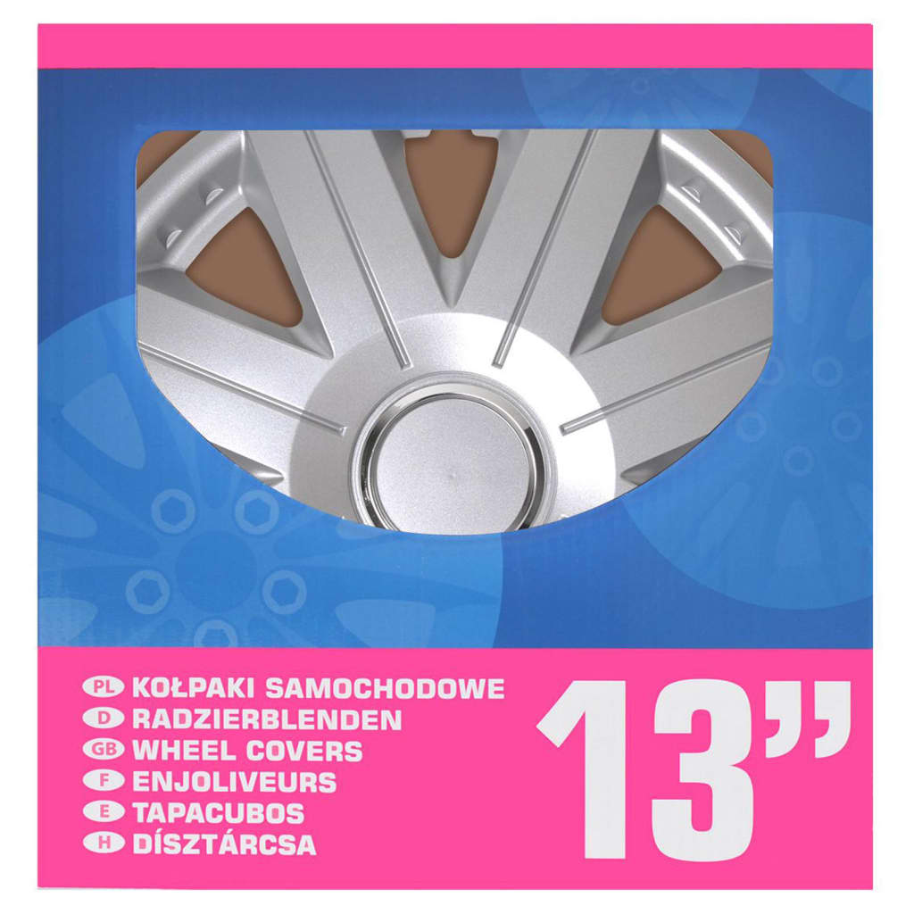 Proplus Hubcaps 4 St Cosmos 13 '' Sëlwer faarweg