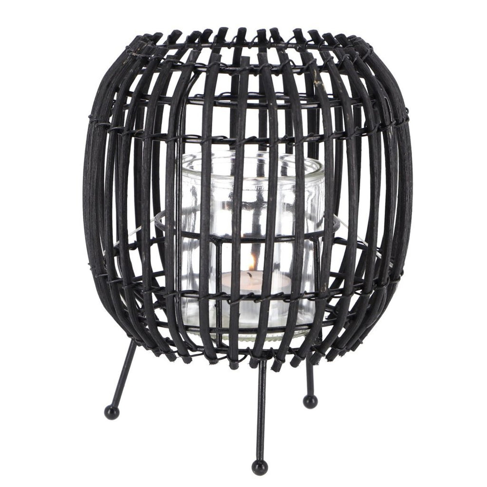 Other brands lantern rattan 20 cm beige black assorted