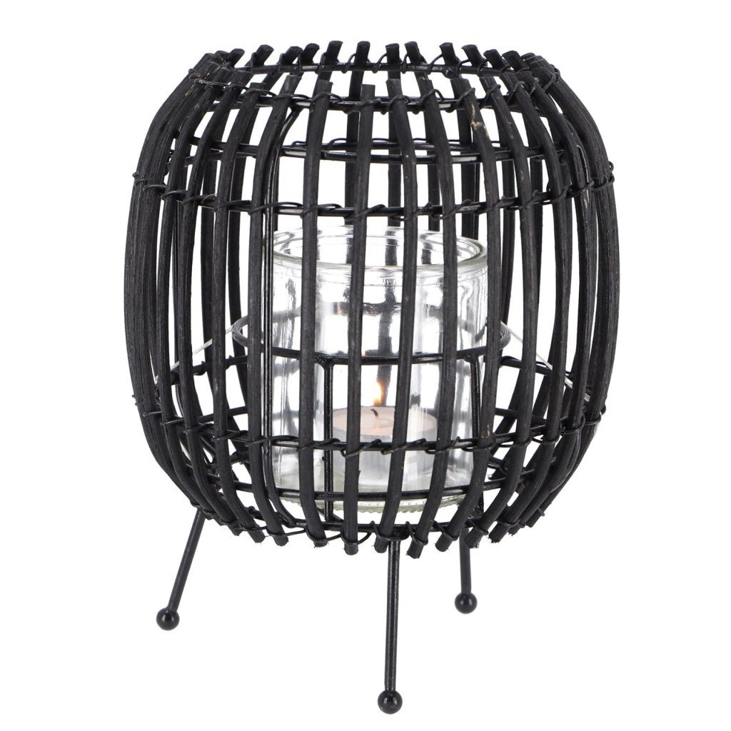 Other brands lantern rattan 20 cm beige black assorted